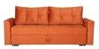 Ines Chenille Fabric Pull Out Sofa Cum Bed In Rust Colour with Storage