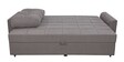 Ines Chenille Fabric Pull Out Sofa Cum Bed In Sandy Brown Colour With Storage