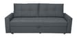 Ines Chenille Fabric Pull Out Sofa Cum Bed In Slate Grey Colour With Storage