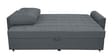 Ines Chenille Fabric Pull Out Sofa Cum Bed In Slate Grey Colour With Storage