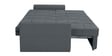 Ines Chenille Fabric Pull Out Sofa Cum Bed In Slate Grey Colour With Storage