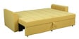 Ines Chenille Fabric Pull Out Sofa Cum Bed In Yellow Colour With Storage