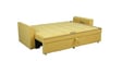 Ines Chenille Fabric Pull Out Sofa Cum Bed In Yellow Colour With Storage