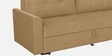 Ines Suede Fabric Pull Out Sofa Cum Bed In Beige Colour With Storage