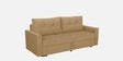 Ines Suede Fabric Pull Out Sofa Cum Bed In Beige Colour With Storage