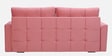 Ines Velvet Fabric Sofa Cum Bed With Storage in Blush Pink Color