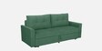 Ines Velvet Pull Out Sofa Cum Bed In Mint Green Colour With Storage