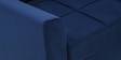 Ines Velvet Pull Out Sofa Cum Bed In Royal Blue Colour With Storage