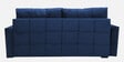 Ines Velvet Pull Out Sofa Cum Bed In Royal Blue Colour With Storage