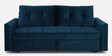 Ines Velvet Pull Out Sofa Cum Bed In Teal Colour With Storage
