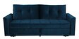 Ines Velvet Pull Out Sofa Cum Bed In Teal Colour With Storage