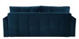 Ines Velvet Pull Out Sofa Cum Bed In Teal Colour With Storage