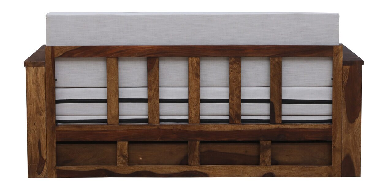 Buy Indus Sheesham Wood Pull Out 3 Seater Sofa Cum Bed In Provincial