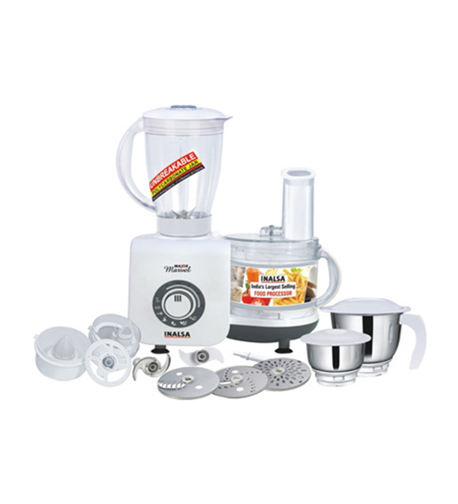 Buy Inalsa Maxie Marvel 800W Food Processor Online Food Processors