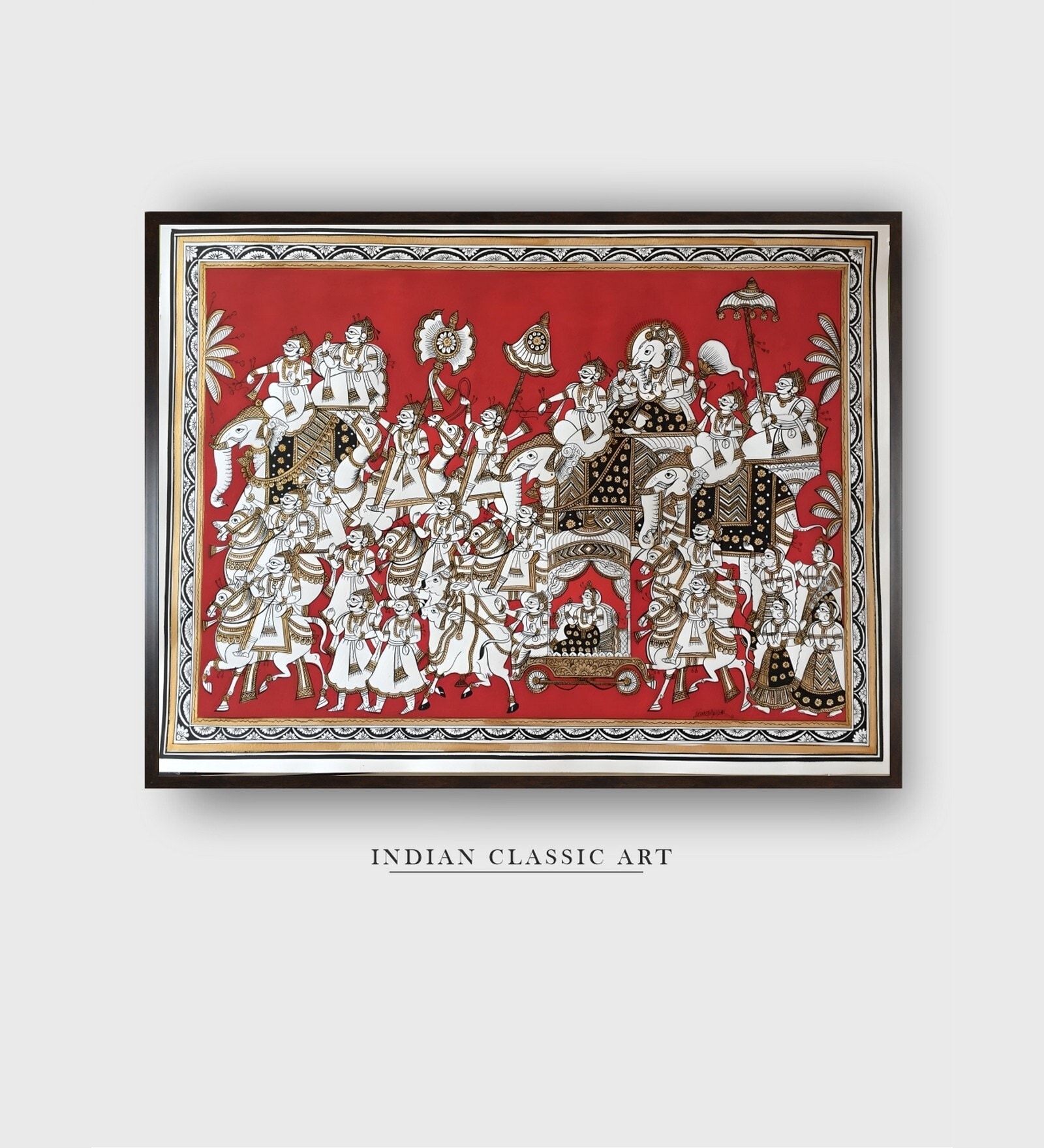 Bandana Printed Canvas Framed Wall Painting