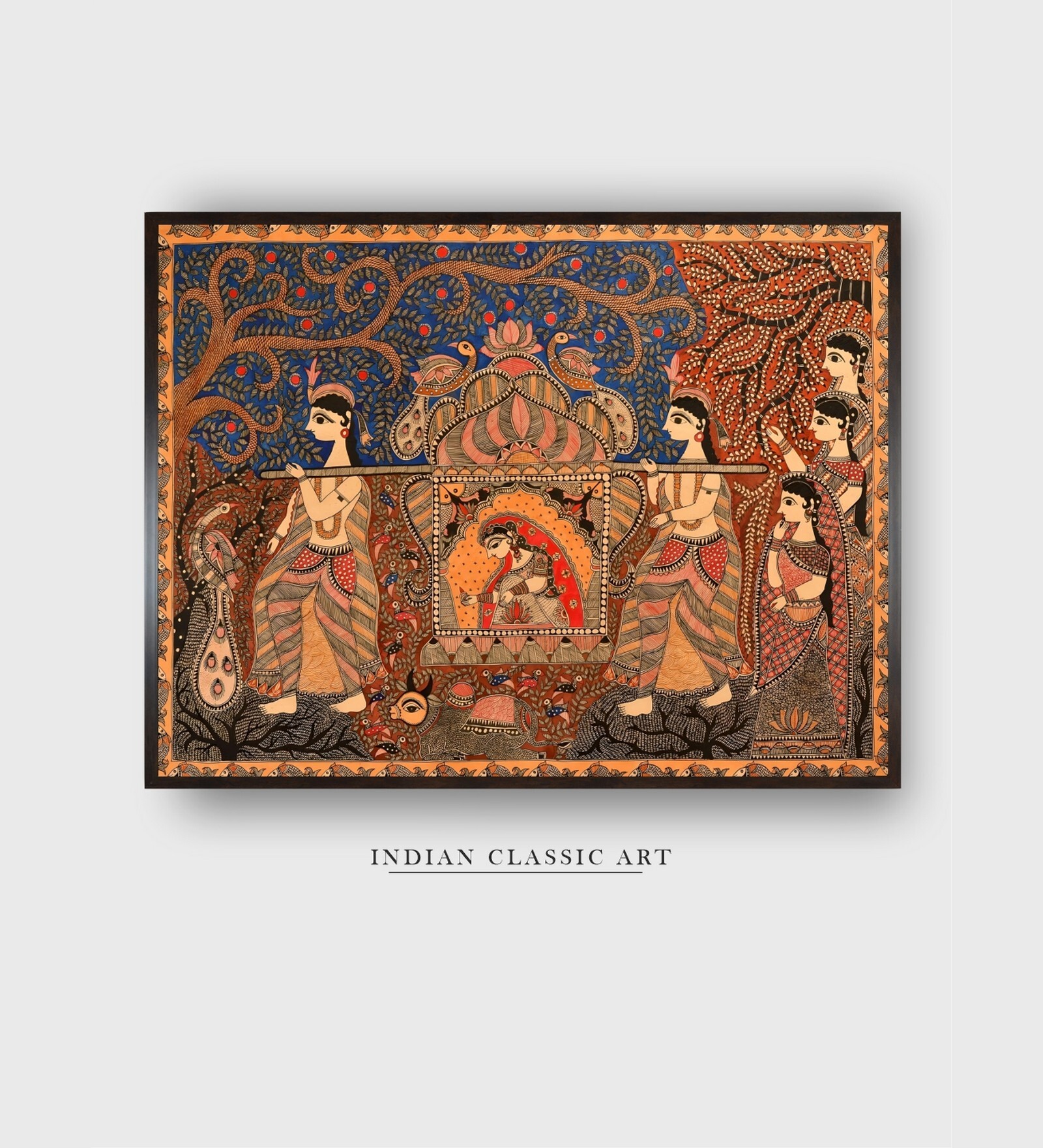 Bandana Printed Canvas Framed Wall Painting