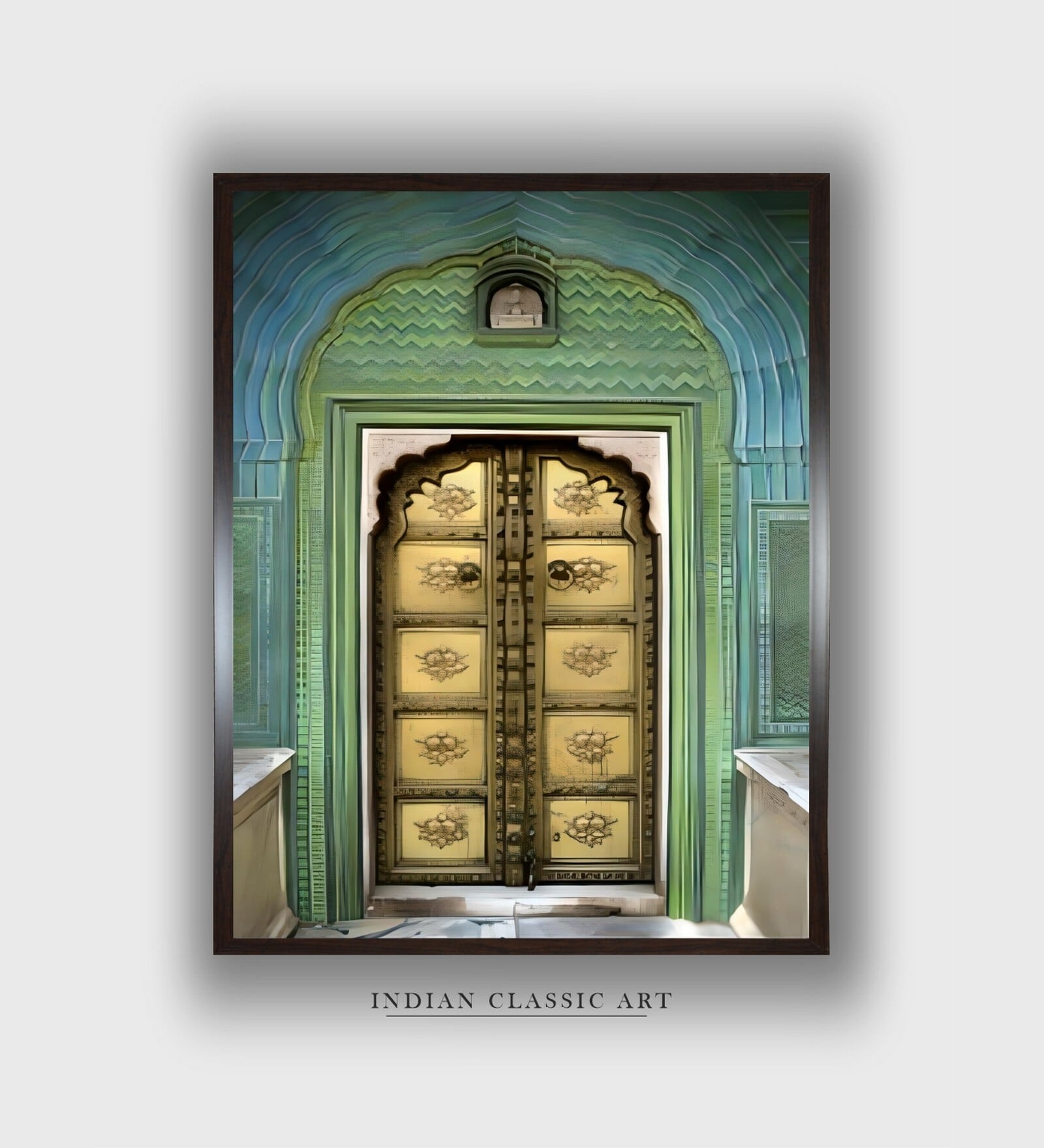 Jaipur Travel Canvas Framed Wall Painting