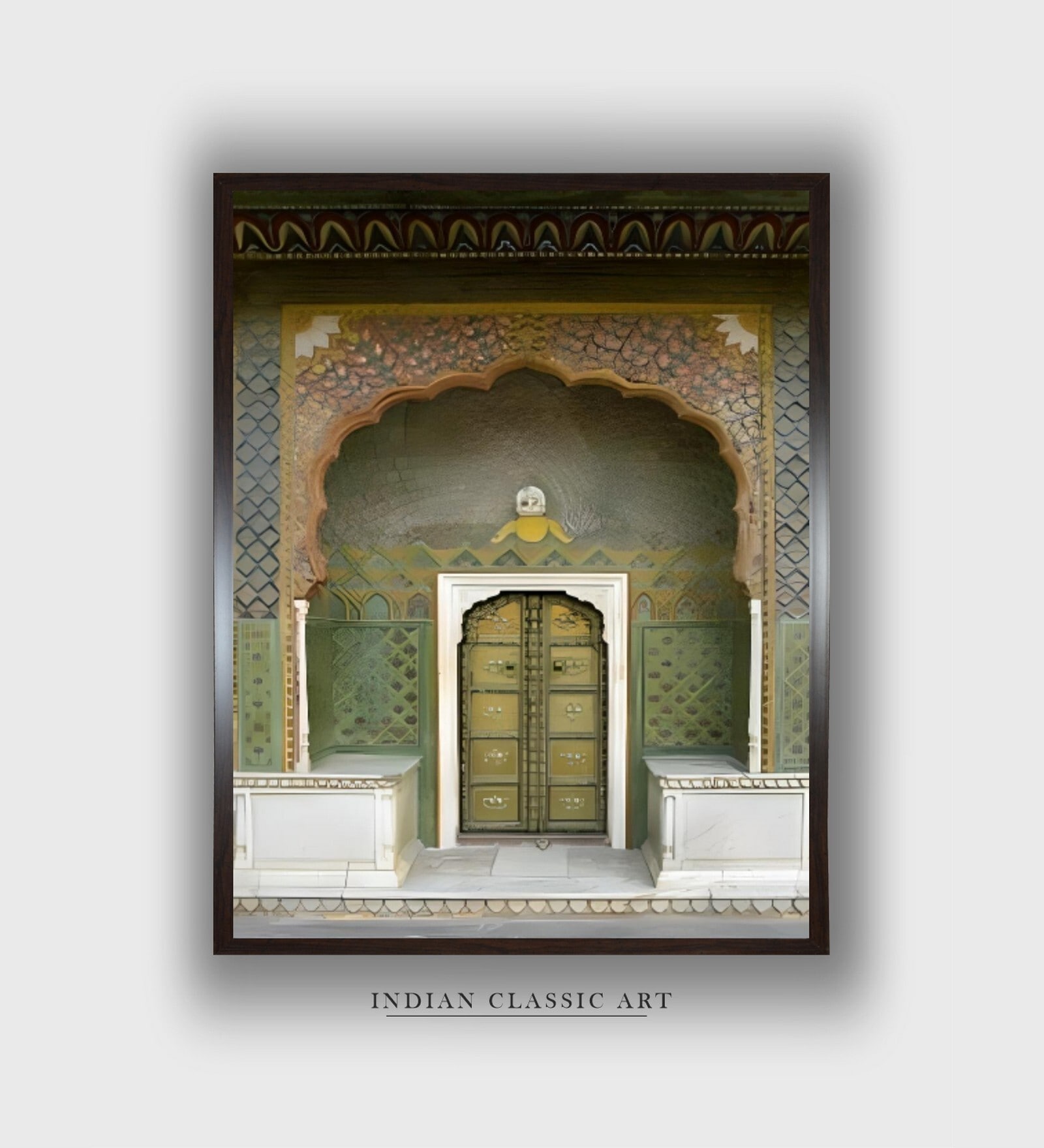 Jaipur Travel Canvas Framed Wall Painting