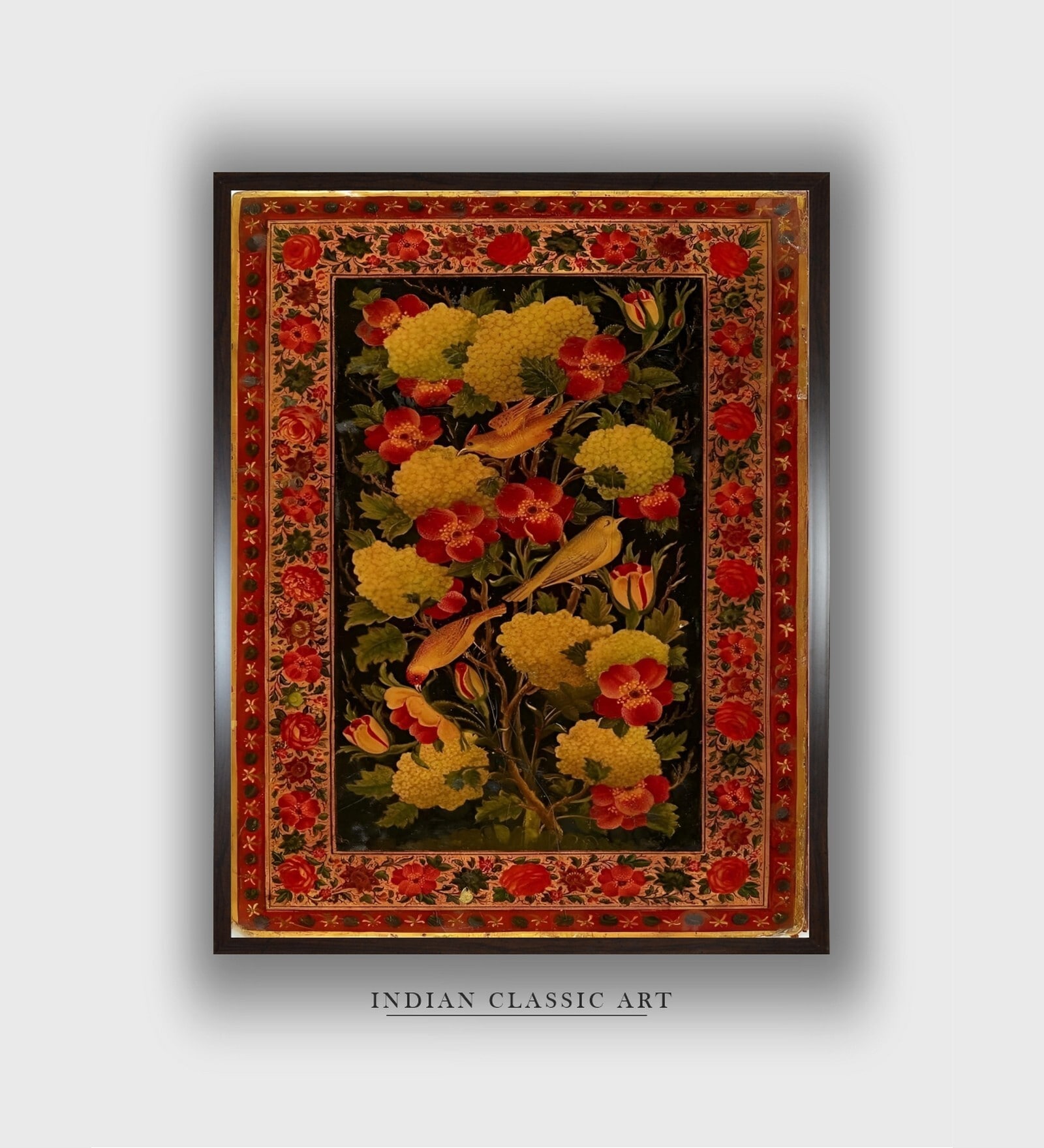 Floral Canvas Framed Wall Painting