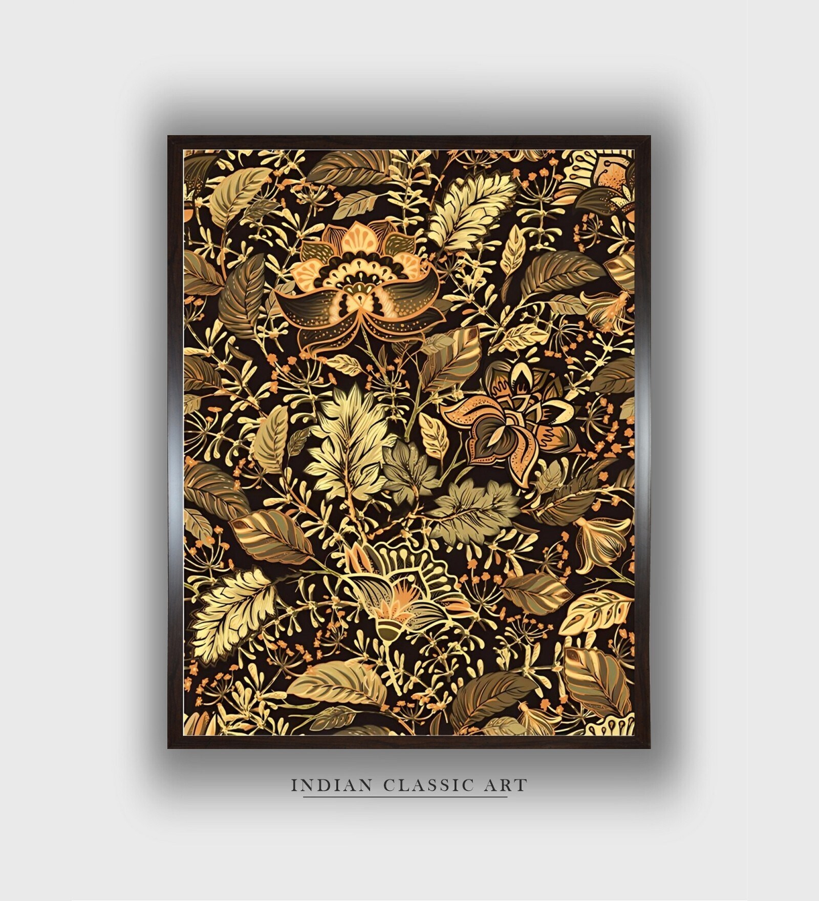 2 Highland Cows In Thenow Printed Canvas Framed Wall Painting