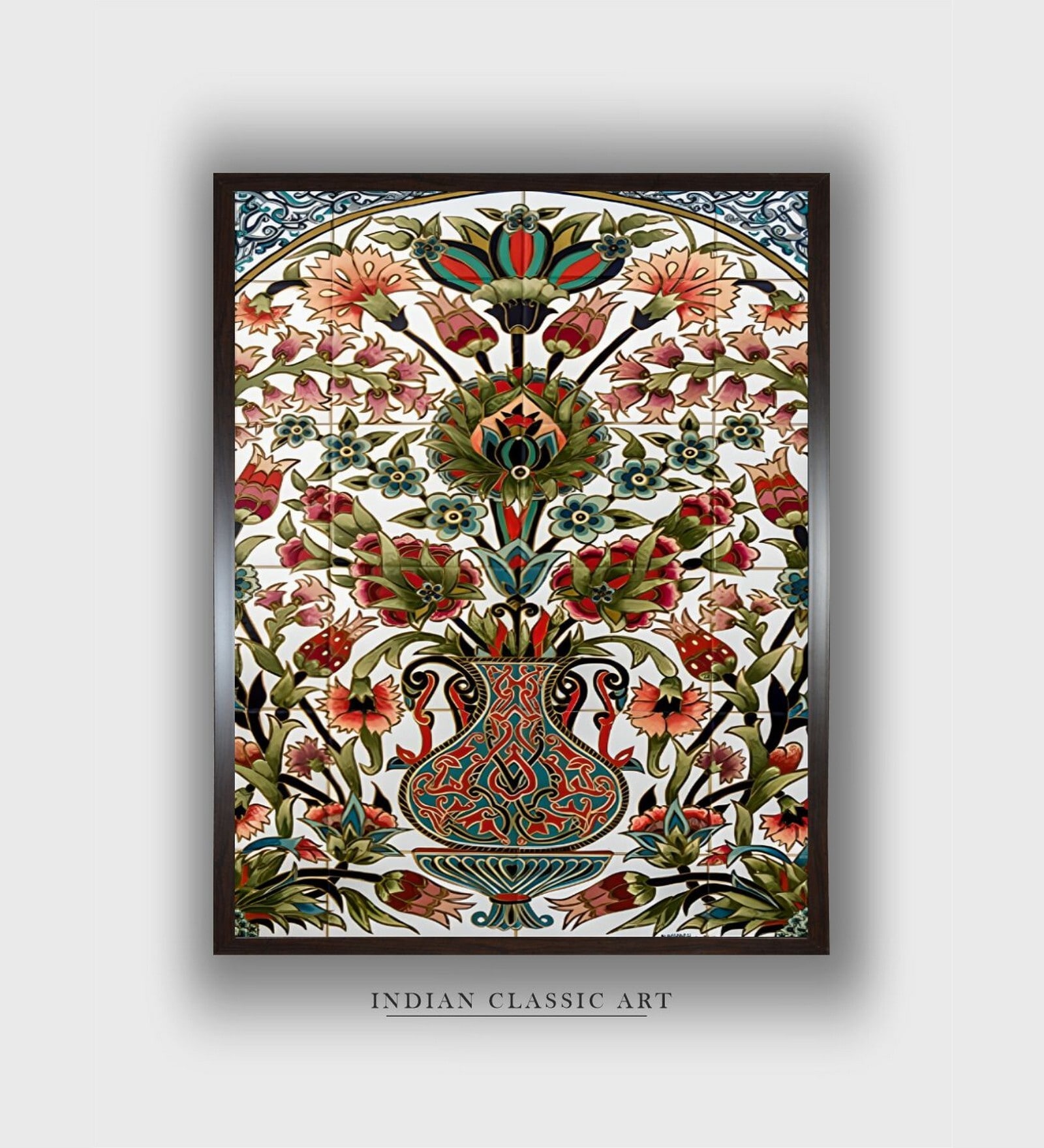 Yellow Floral Canvas Framed Wall Painting