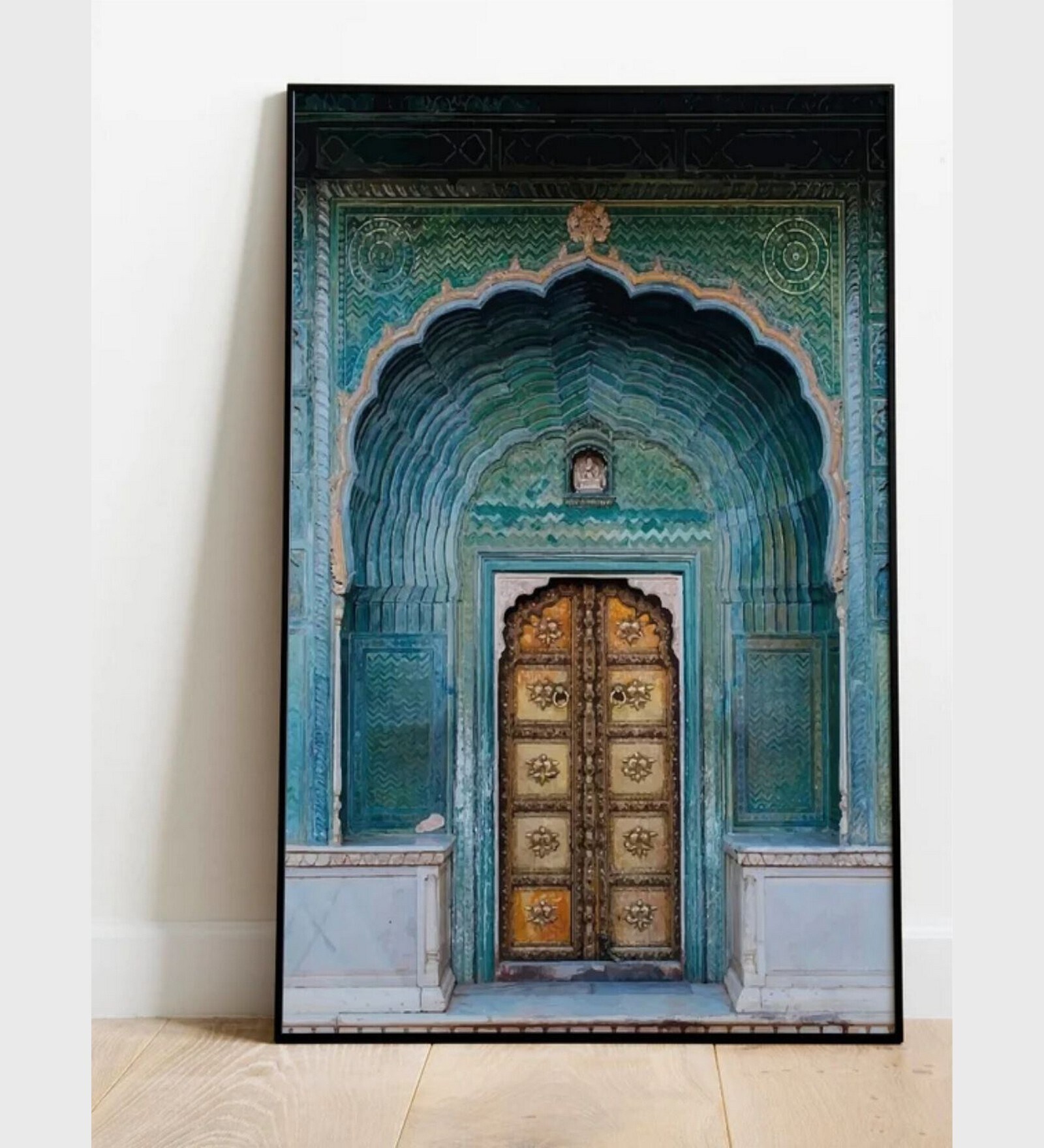 Jaipur Travel Poster Canvas Framed Wall Painting