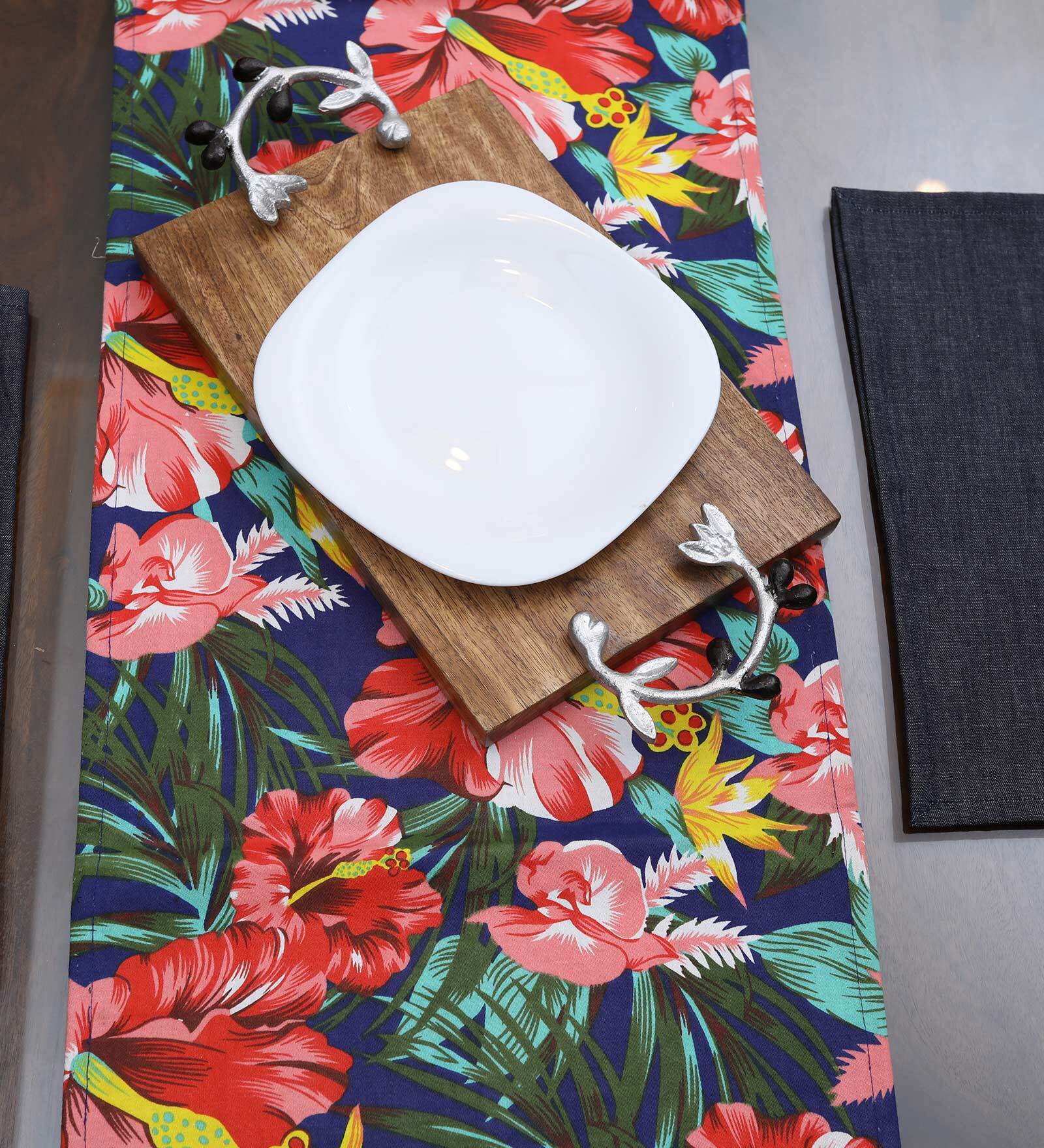 Indigo 100 % Cotton 11X15 Inches Placemats (Set of 6)