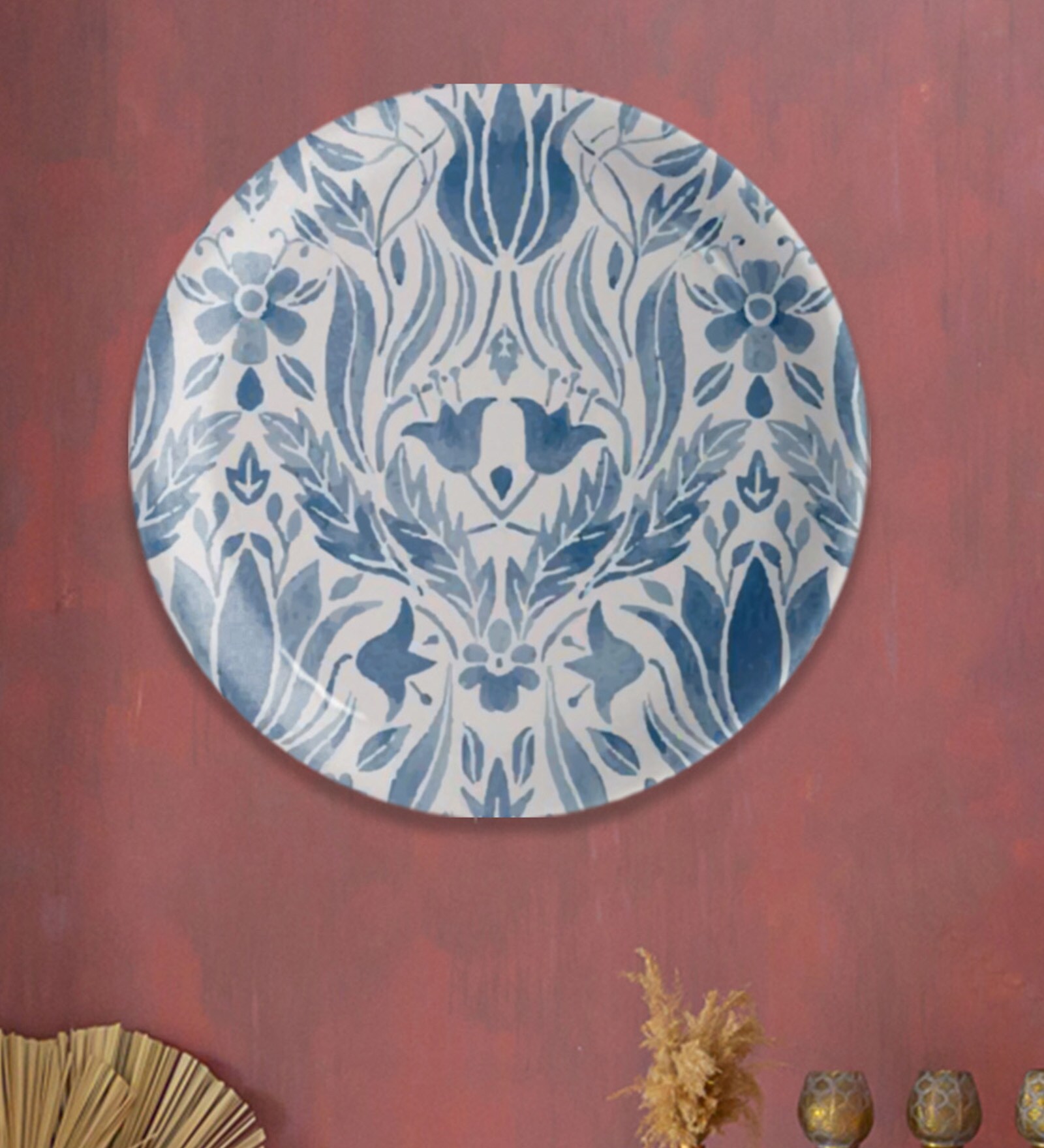 Indigo Classic Porcelain Wall Plate