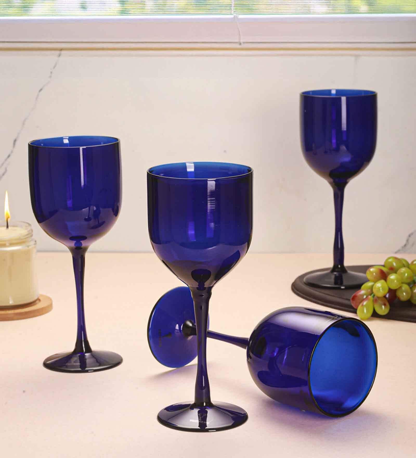 Indigo Delight Wine Glass (Pack Of 4)