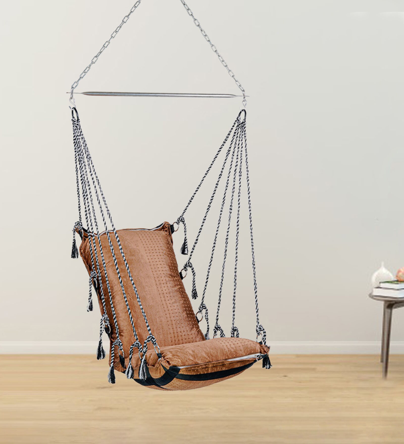 Indoor Fabric Swing in Brown Colour