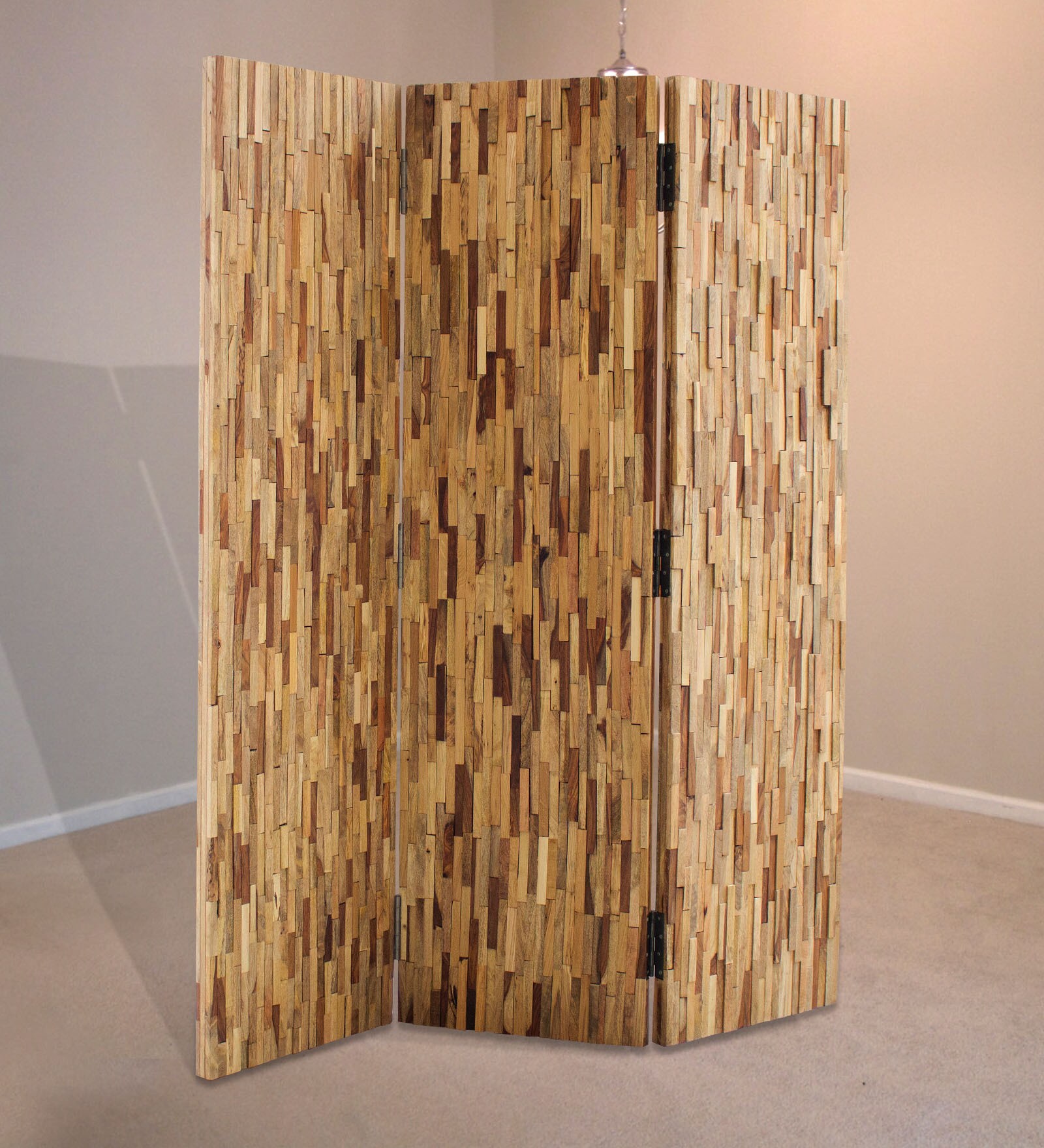 Buy Sheesham Wood Room Divider in Brown Colour by Inliving Online