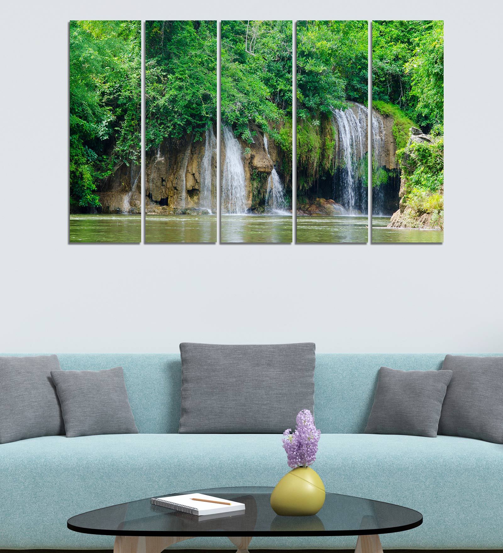 Buy Inspiring Nature Wood Framed Velvet Laminated Art Print by Wens