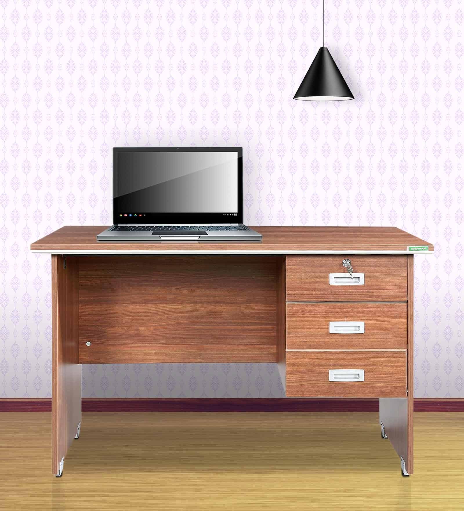Integra Office cum Study Table in Walnut Regato Colour
