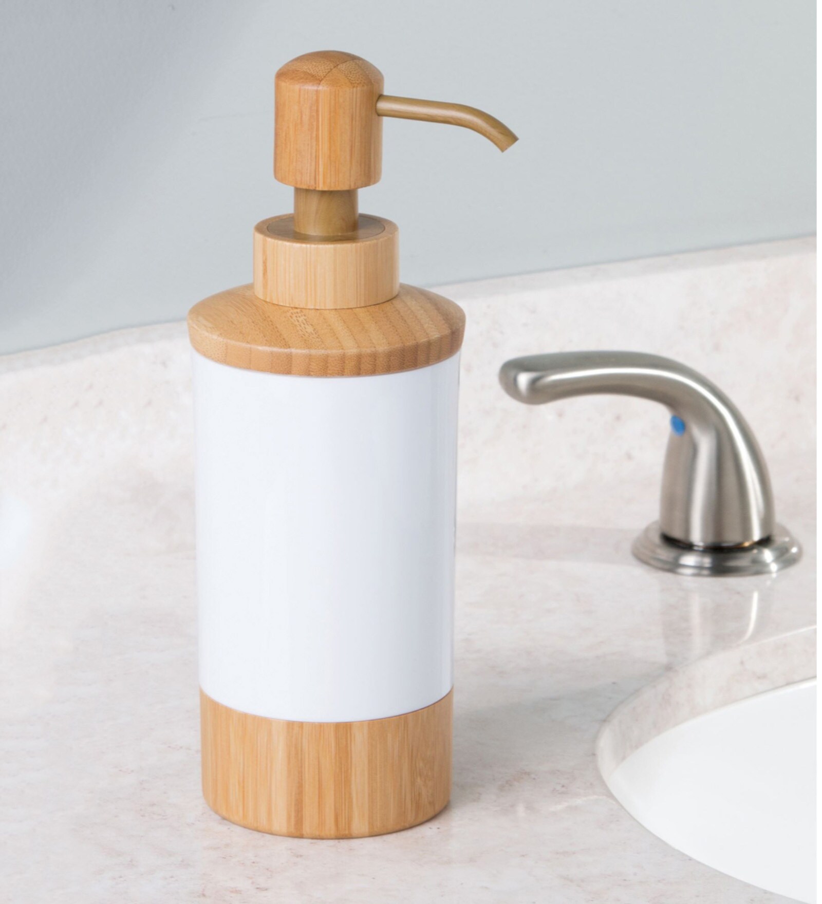 325 Ml Counter Top Liquid Soap Dispenser in White