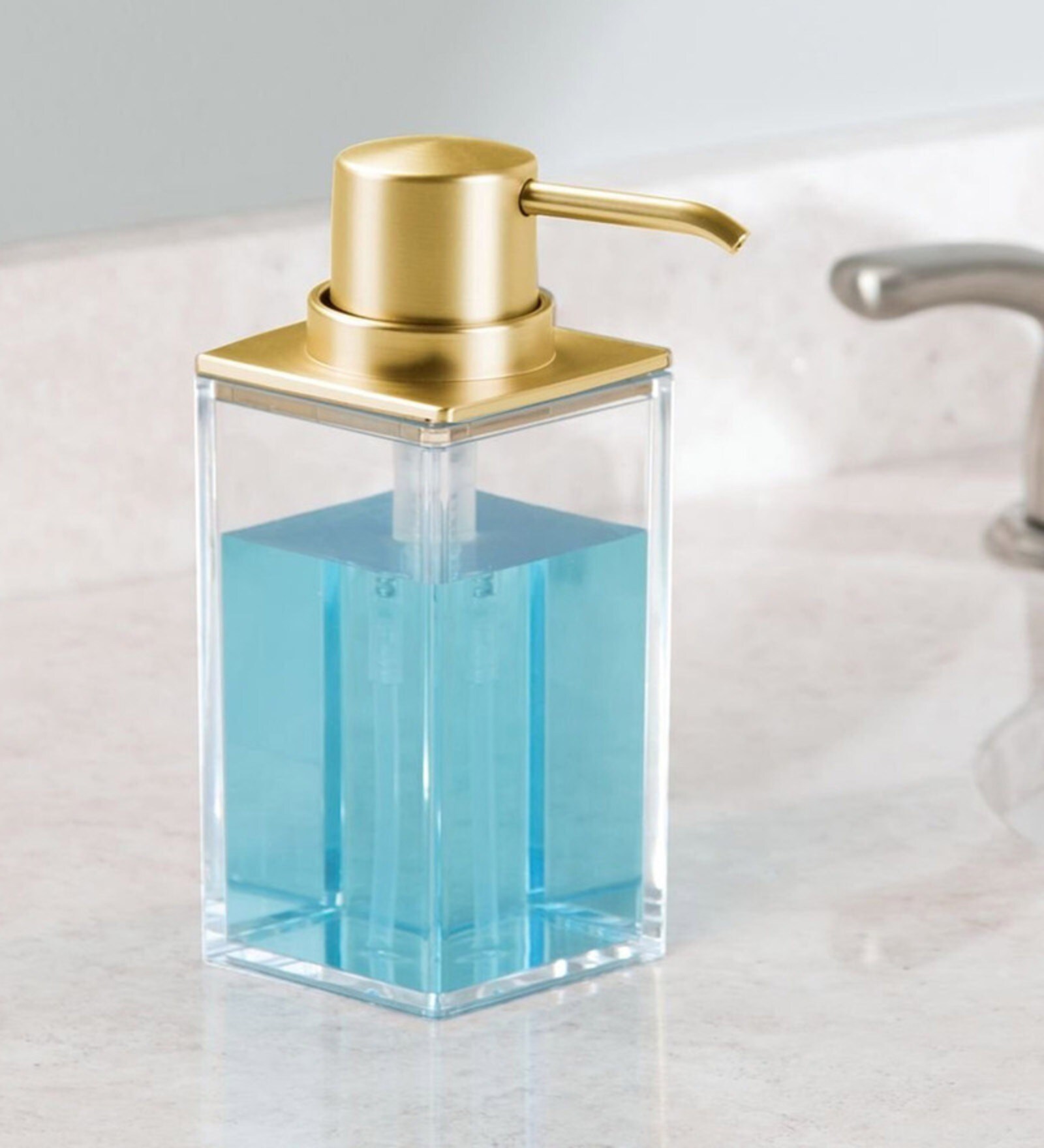 Interdesign Gold Plastic Soap Dispenser