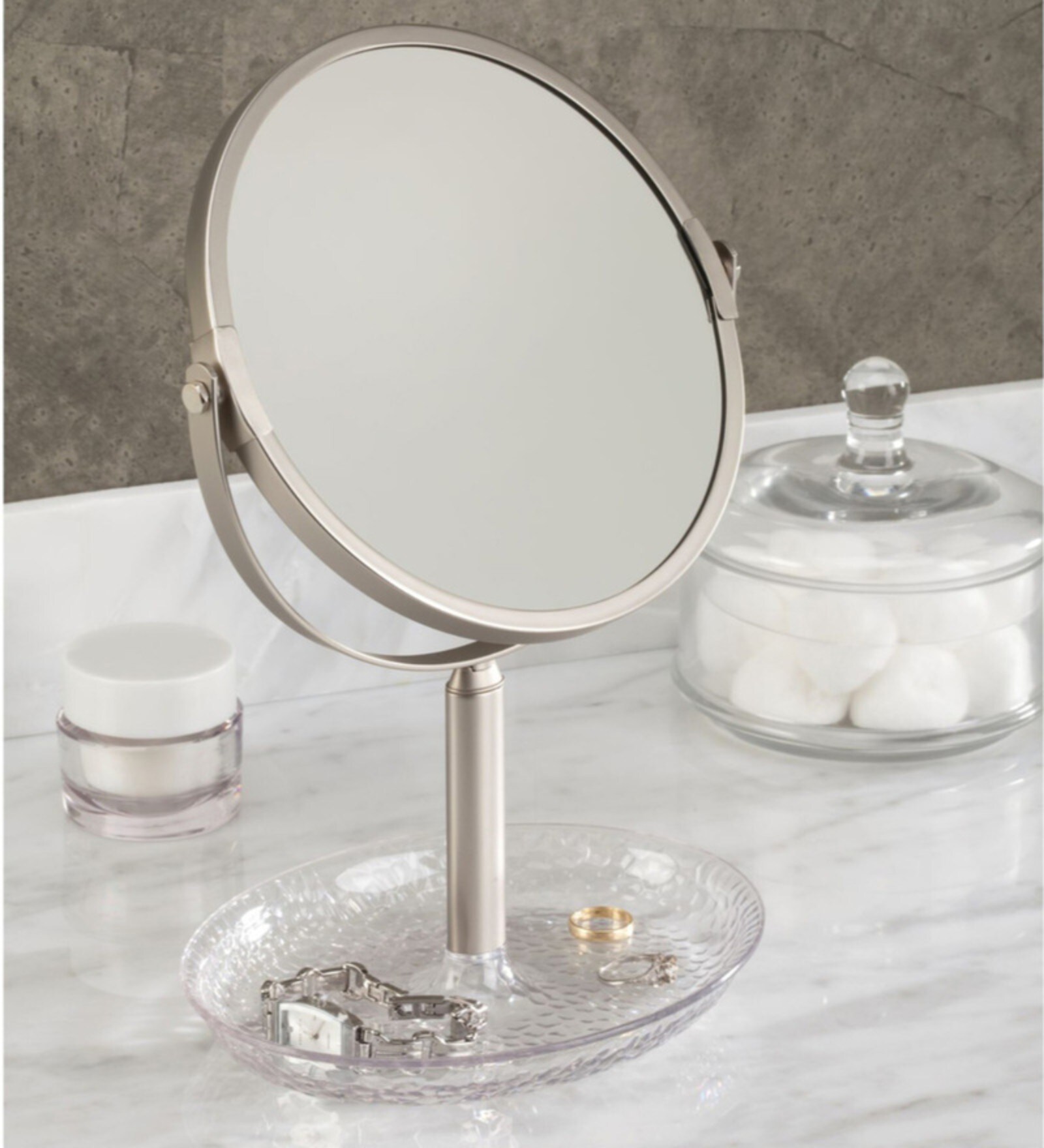 Interdesign Rain Free Standing Vanity Makeup Mirror