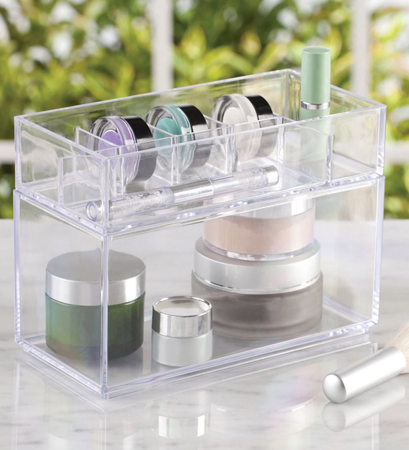 Interdesign Vanity Cabinet Clear Makeup Organiser