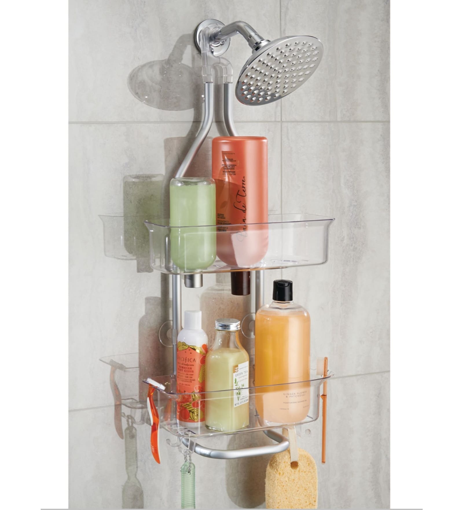 Aluminium Rustproof Two Tier Shower Caddy