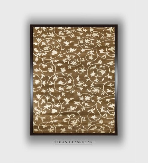 Floral Wooden Canvas Framed Wall Painting