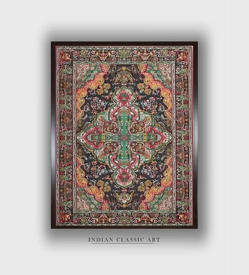 Indian Folk Canvas Framed Wall Painting