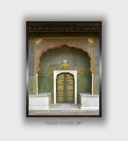 Jaipur Travel Canvas Framed Wall Painting