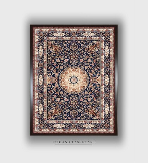 Red Indian Folk Art Canvas Framed Wall Painting