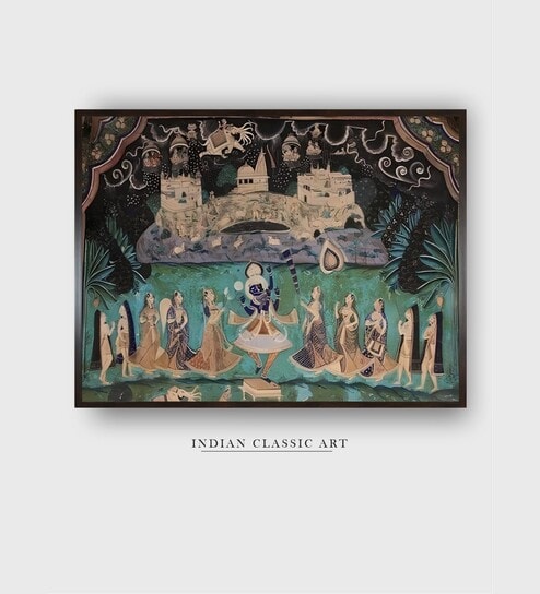 Pink Religious Canvas Framed Wall Painting