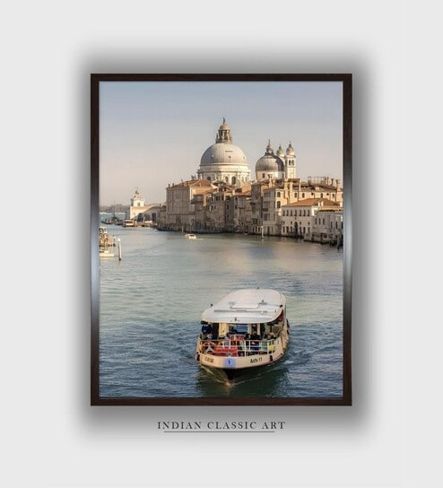 Venice Grand Canvas Framed Wall Painting