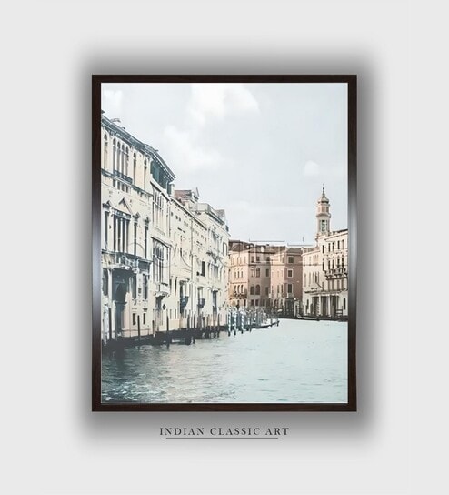 Venice Grand Canvas Framed Wall Painting