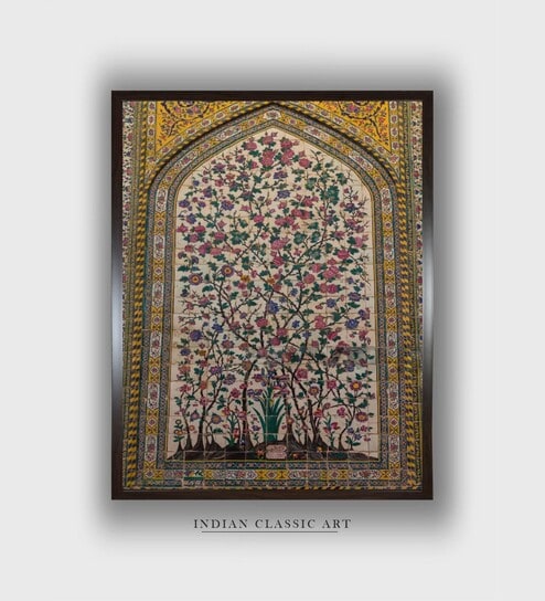 Yellow Floral Canvas Framed Wall Painting