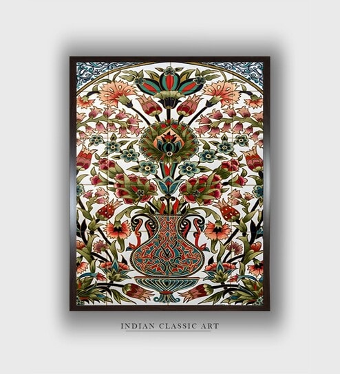 Yellow Floral Canvas Framed Wall Painting