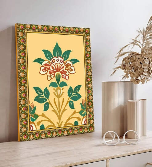 Indian Folk Wall Floral Pattern Art Prints for Home Decor,Wall Decoration