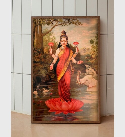 Indian Hindu Goddess Lakshmi Painting