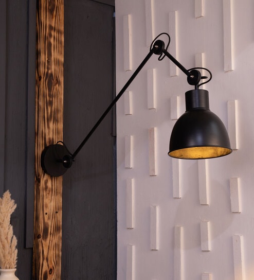 Industrial Swivel Black Wall Light By Shoppeefry
